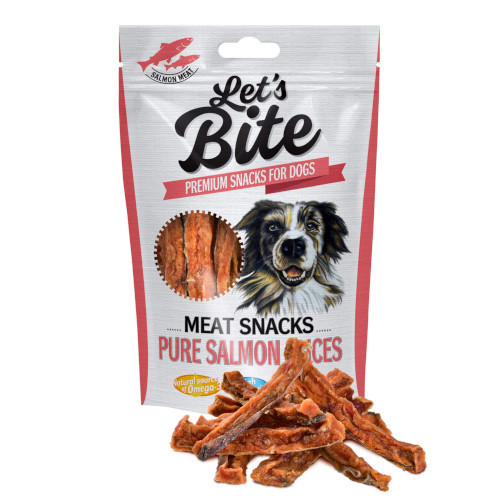 BRIT Lets Bite Meat Snack Pure Salmon Slices 80g