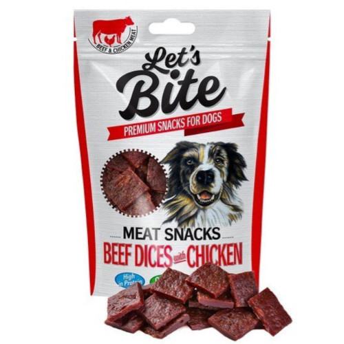BRIT Lets Bite Meat Snack Beef Dices with Chicken 80g