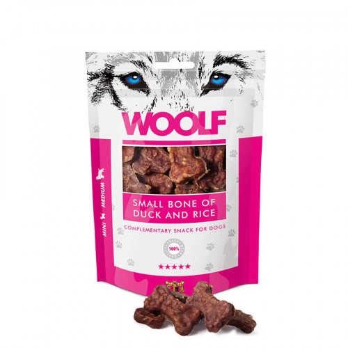 WOOLF small bone of duck and rice 100g