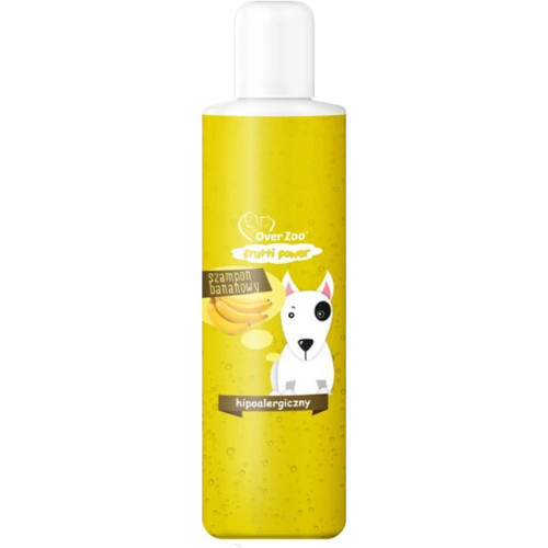 Over Zoo szampon bananowy dla psów o wrażliwej skórze 200ml