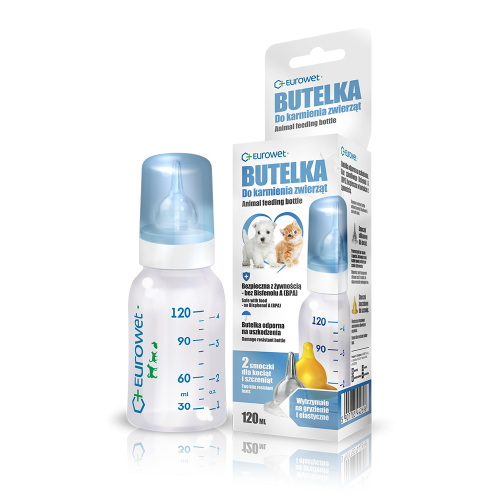 EUROWET BUTELKA DO KARMIENIA ZWIERZĄT 120ml