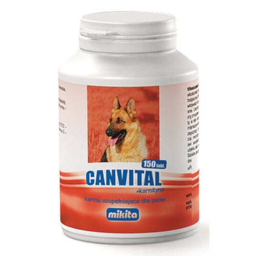 MIKITA Canvital + Karnityna dla psów 150 tabletek