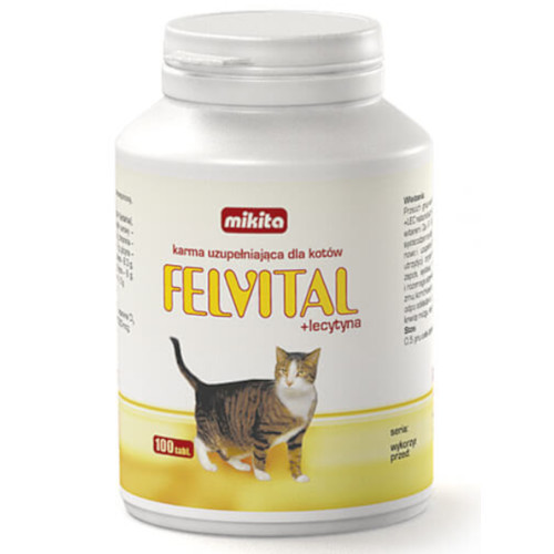 MIKITA Felvital + Lecytyna dla kotów 100 tabletek
