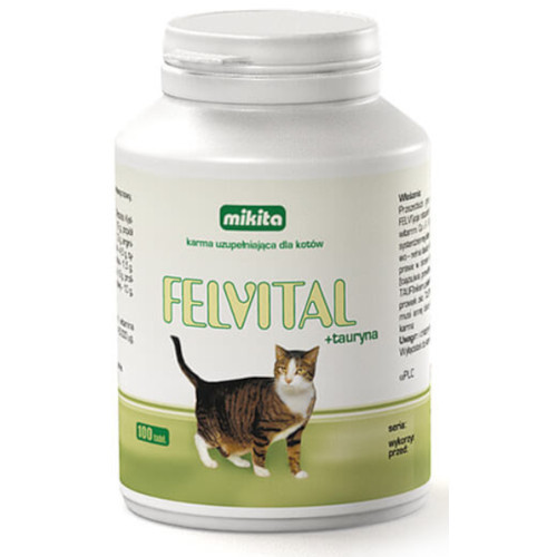 MIKITA Felvital + Tauryna dla kotów 100 tabletek