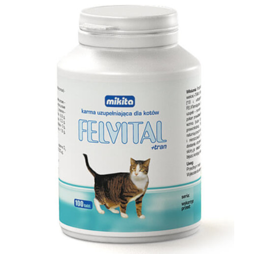 MIKITA Felvital + Tran dla kotów 100 tabletek