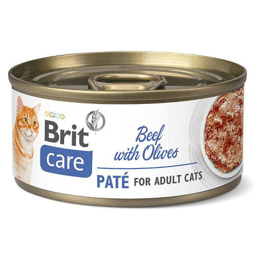 Brit Care Cat Pate Beef with Olives 70g
