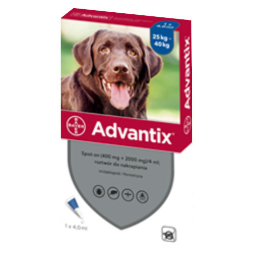 Advantix Spot On krople 4ml dla psa 25-40kg